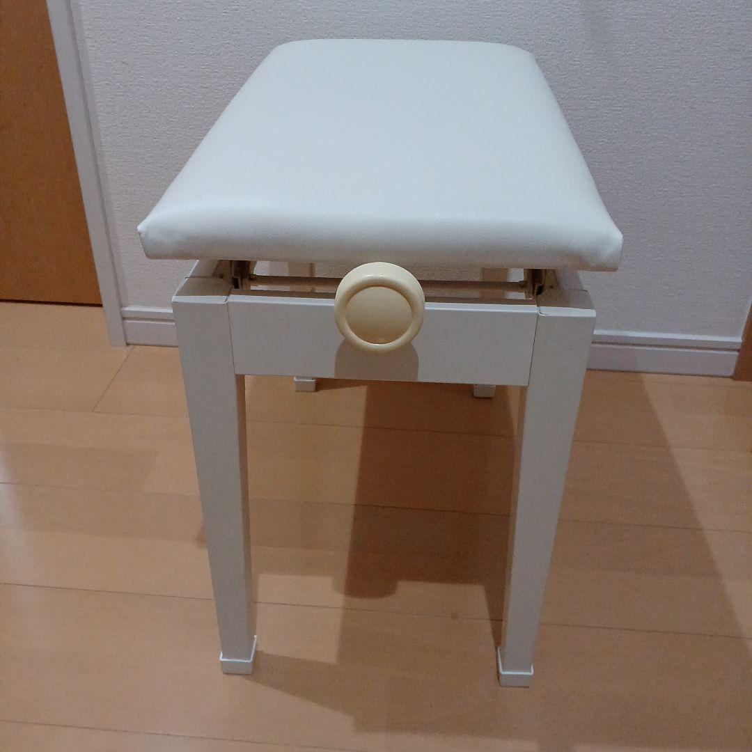 【カシオ純正】電子ピアノ用高低自在イス ホワイト CB-30WE