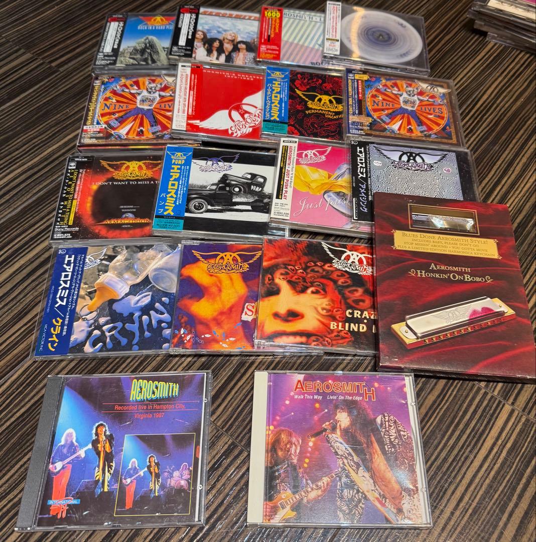 AEROSMITH CD18枚セット 国内盤帯付き多数 レア盤含む エアロスミス
