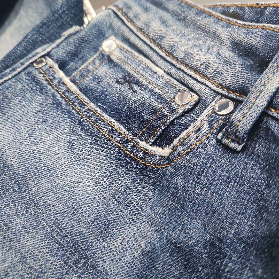 DENHAM ハイウエストワイドデニムパンツ w25 ジーパン デンハム