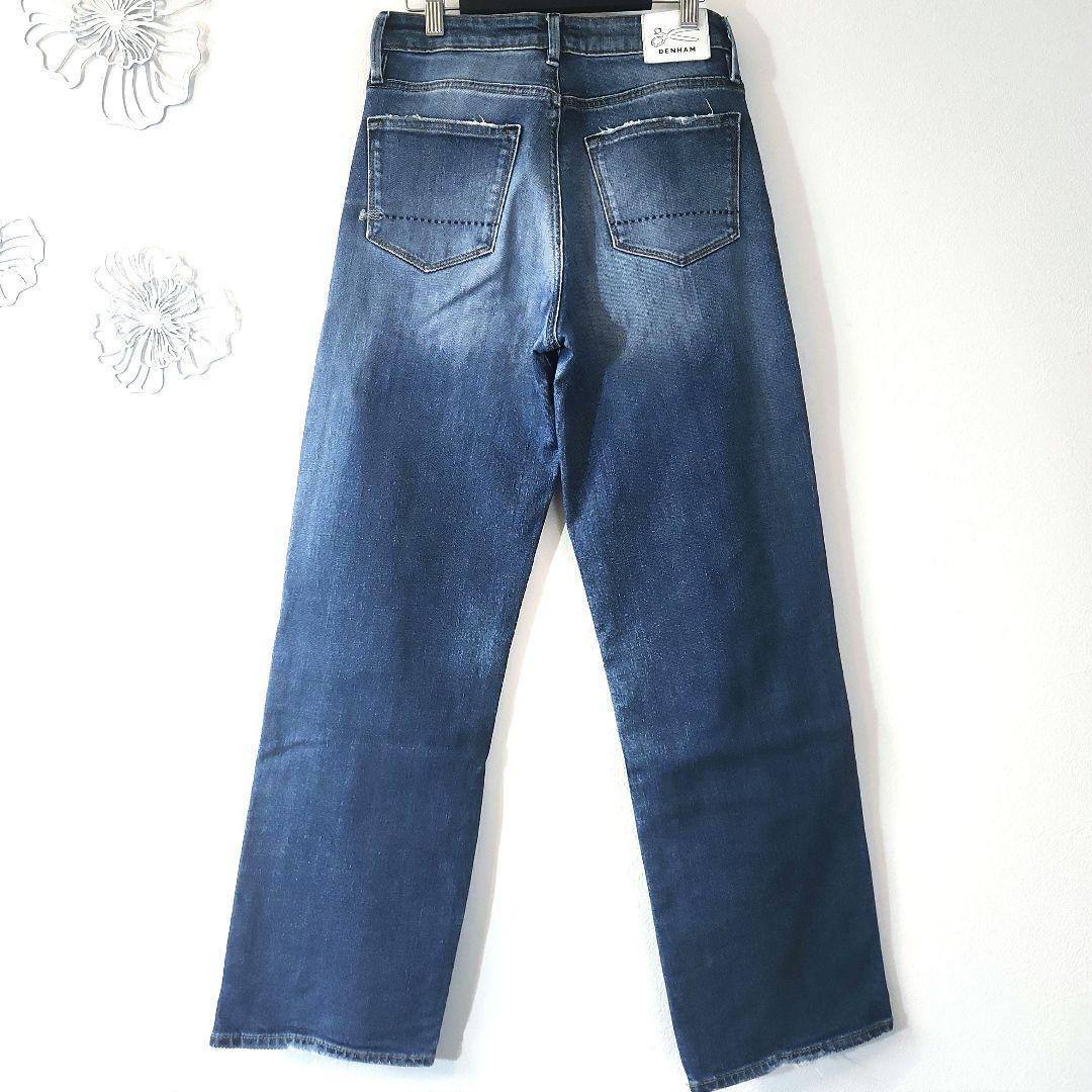DENHAM ハイウエストワイドデニムパンツ w25 ジーパン デンハム