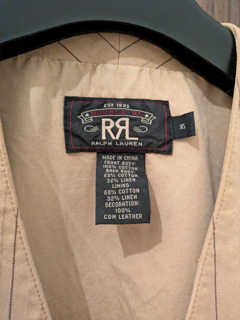 RRL　ダブルアールエル　ベスト　XS