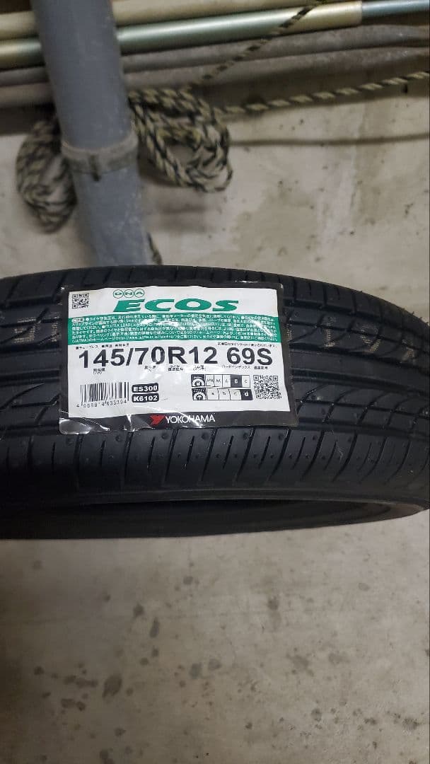新品　ヨコハマ　ECOS　145/70r12 69s