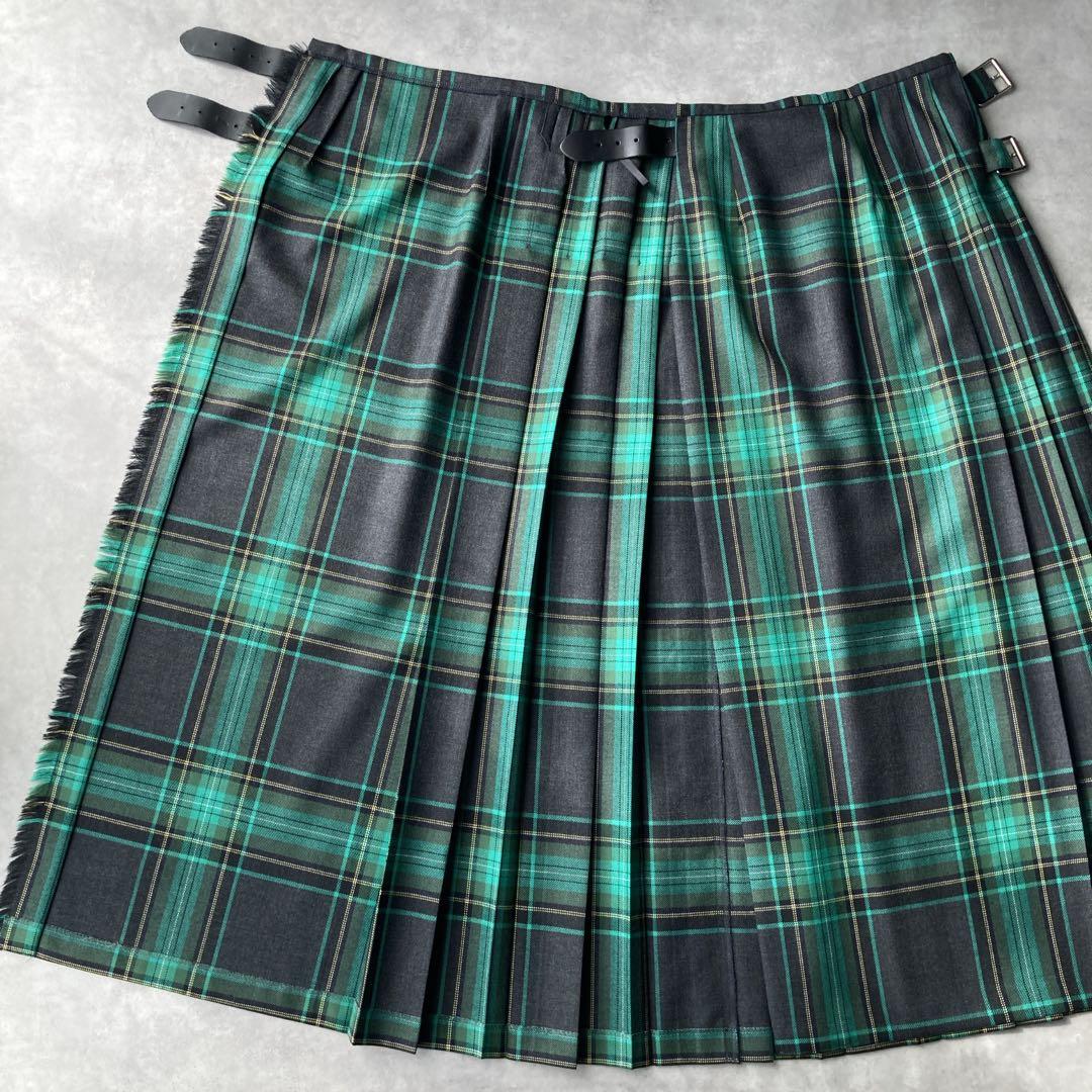【極美品】オニールオブダブリン ロングキルト ラップスカート ピン付き