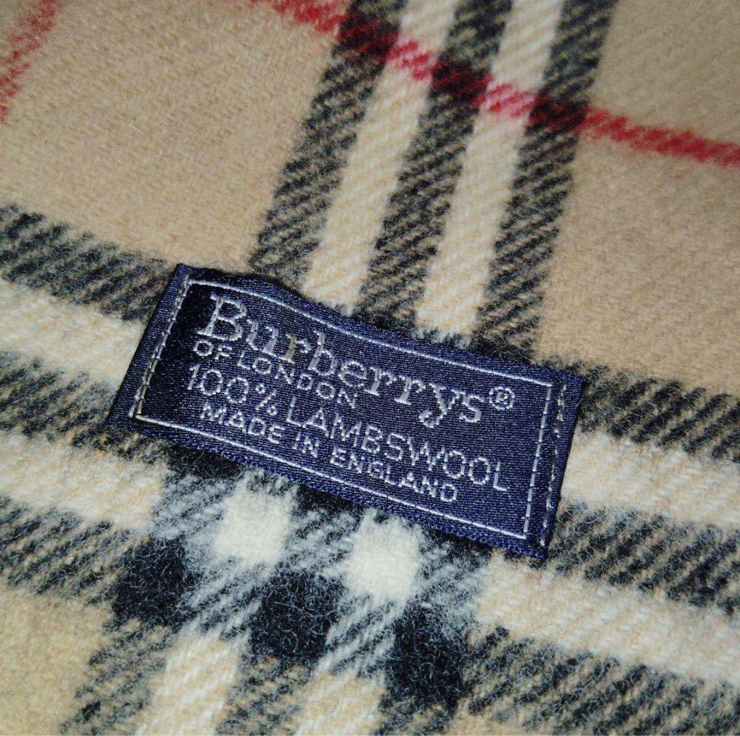 Burberrysバーバリー ノバチェックラムウールマフラー