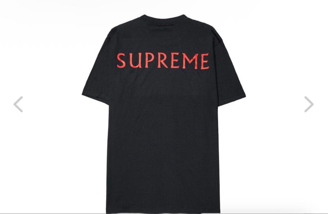 Supreme ブラック Tシャツ XXL