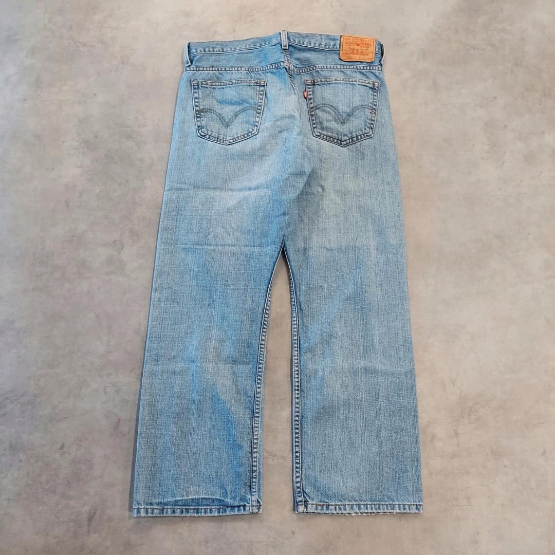リーバイス569 Levis W33 ブルーデニム 青 ヒゲ 古着 18297