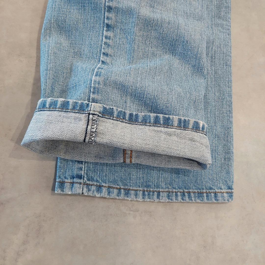 リーバイス569 Levis W33 ブルーデニム 青 ヒゲ 古着 18297