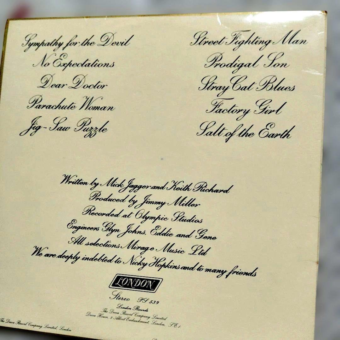 ザ・ローリングストーンズ Beggars Banquet LP フォノシート付き