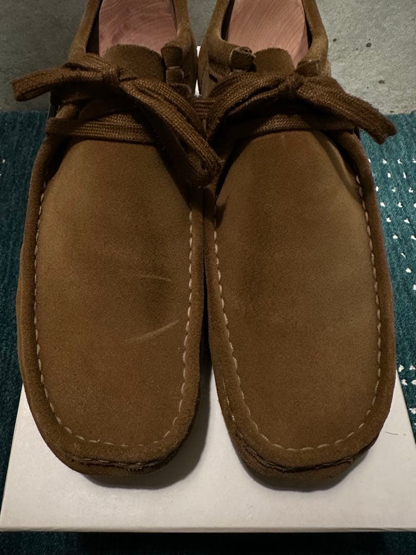 【CLARKS】Wallabee ワラビー ブラウン スウェード UK8