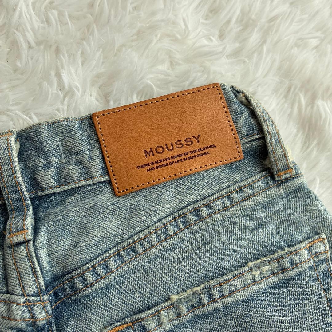 定価MOUSSY MVS L/BLU FLARE 美脚 フレアデニム 24