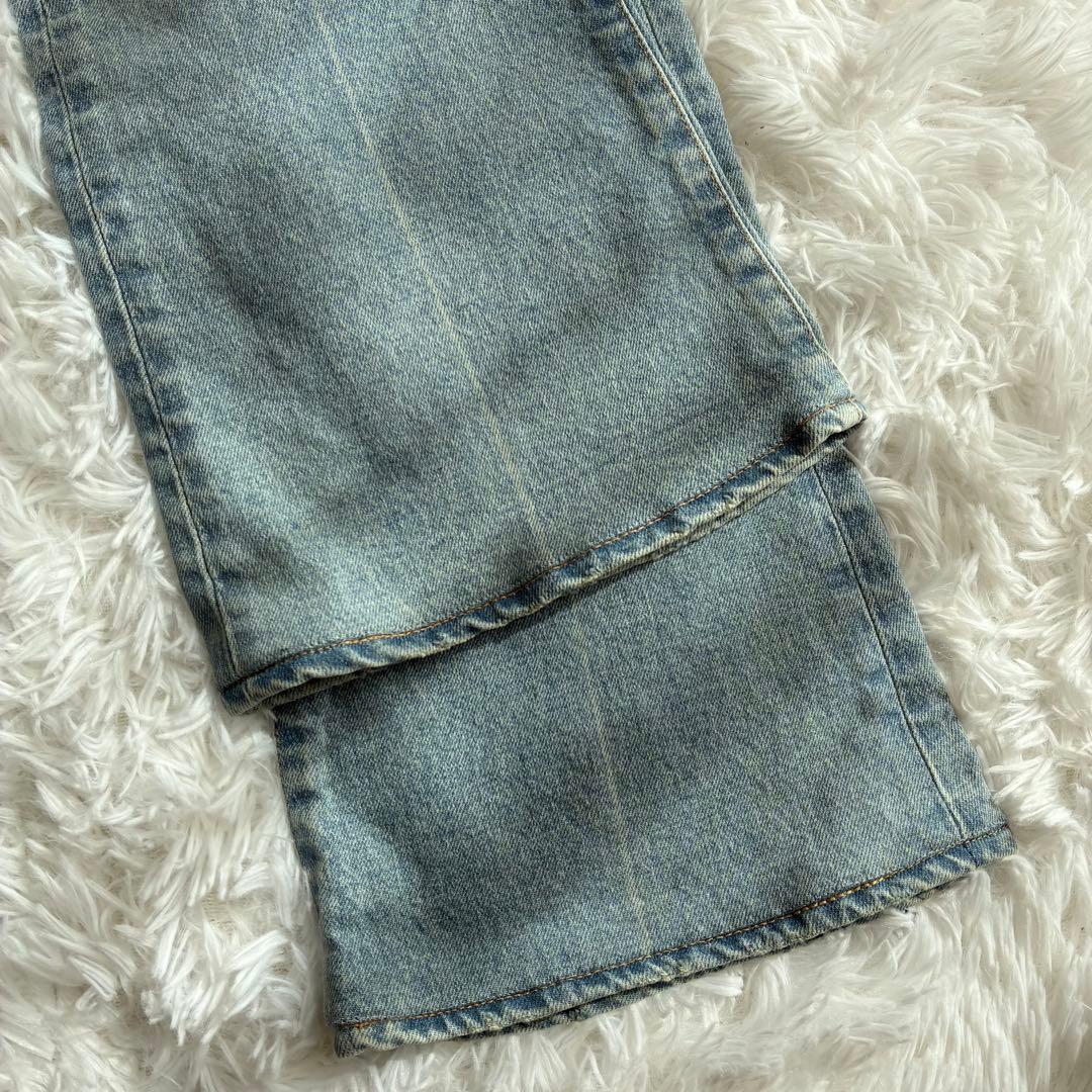 定価MOUSSY MVS L/BLU FLARE 美脚 フレアデニム 24