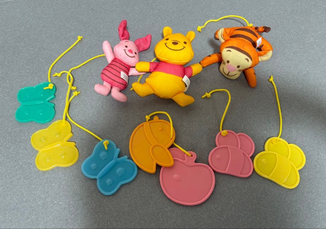 【美品】くまのプーさん えらべる回転6WAYジムにへんしんメリー　プーメリー