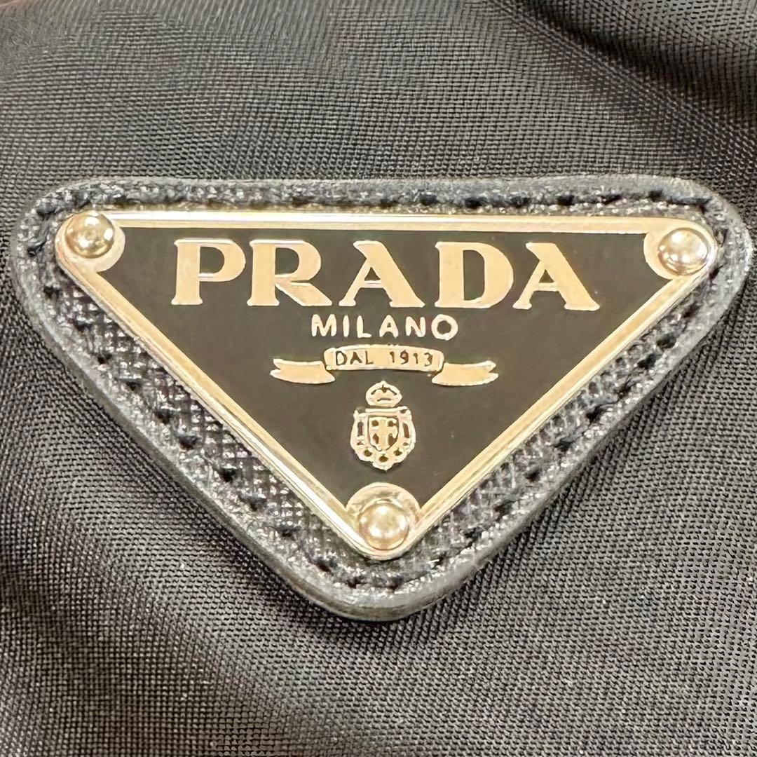 PRADA プラダ ボストンバッグ 三角ロゴプレート 大容量 旅行 黒 ナイロン