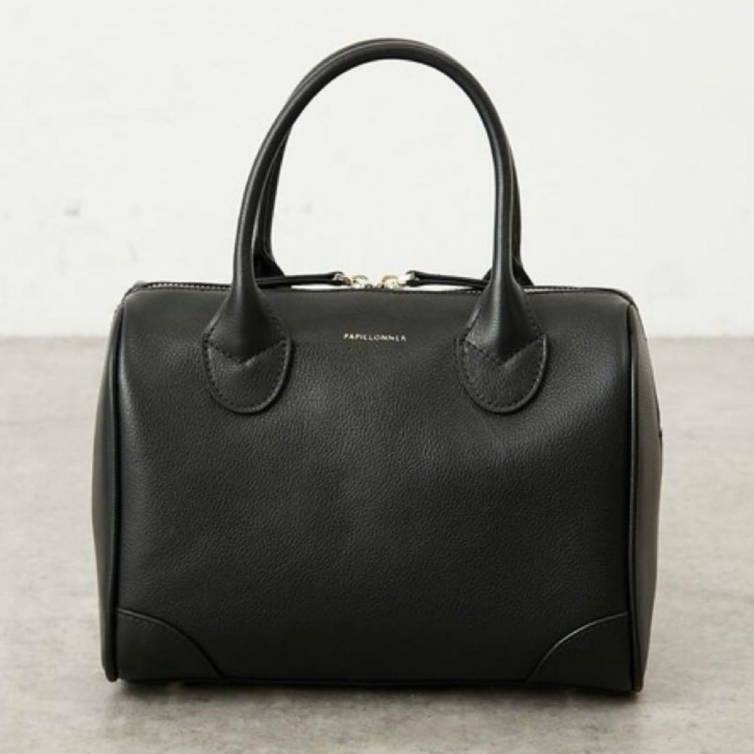 【美品】PAPILLONNER SEAU レザー　ミニボストンバッグ 2way
