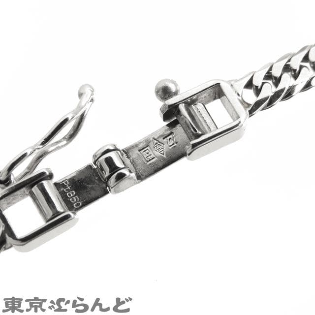 pt850 プラチナ 喜平 ネックレス 6面W 20.5g 50cm