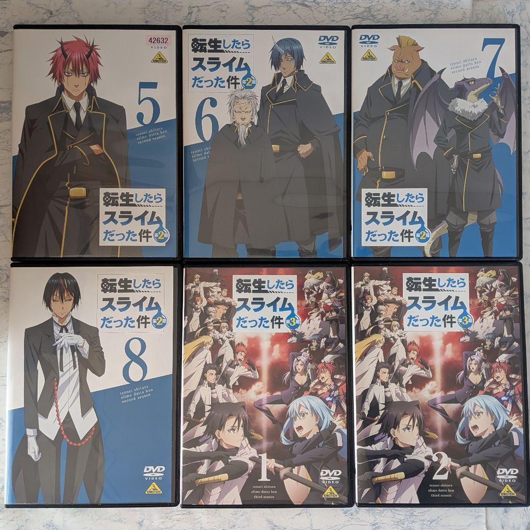 DVD　転生したらスライムだった件1期、2期、3期、転スラ日記　全28巻