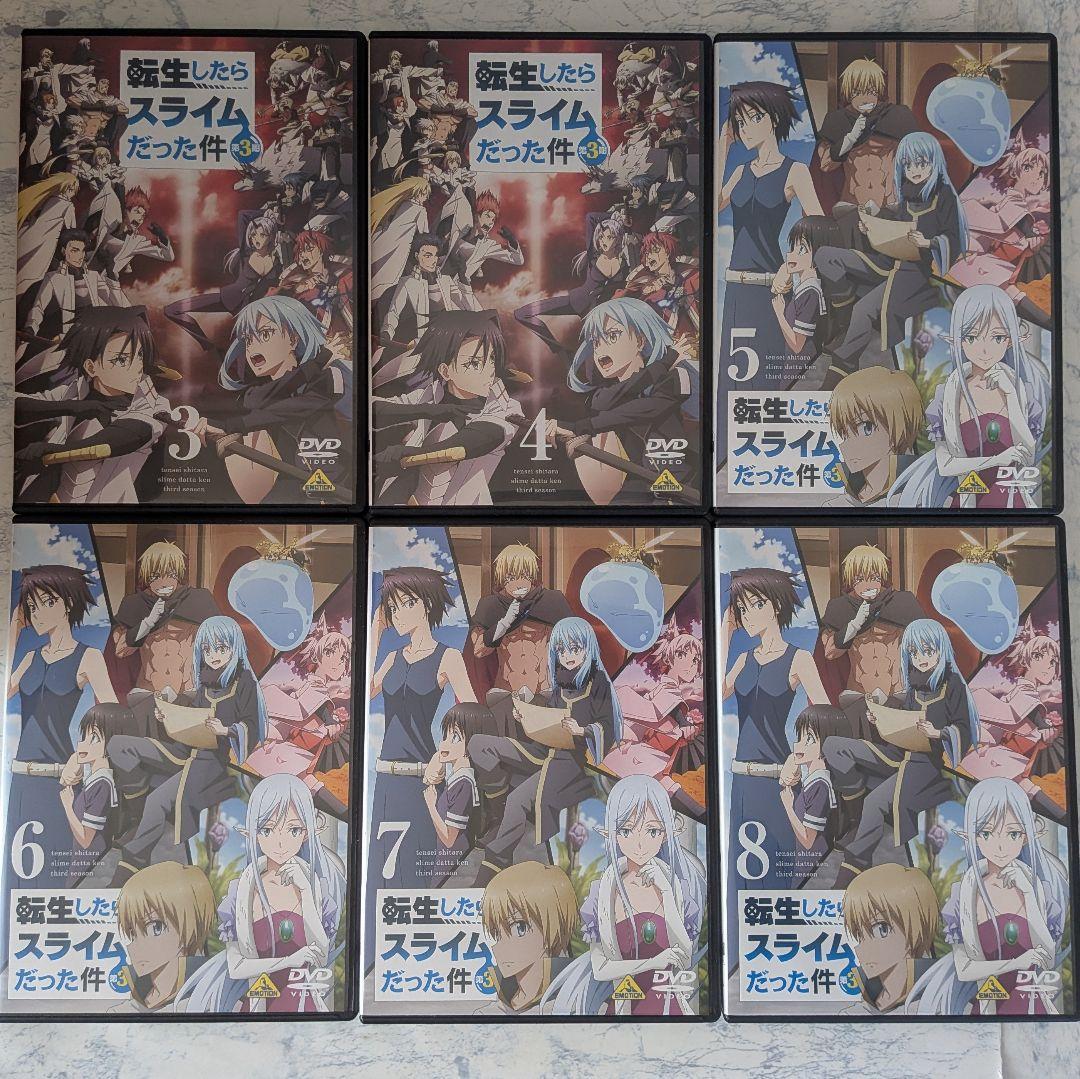 DVD　転生したらスライムだった件1期、2期、3期、転スラ日記　全28巻