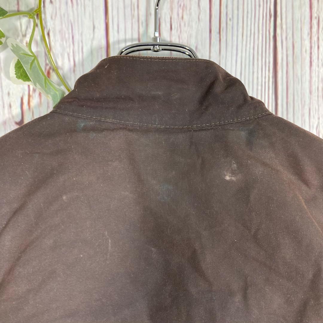 【人気】Barbour バブアー オイルドジャケット　モッズコート　茶　ロゴ
