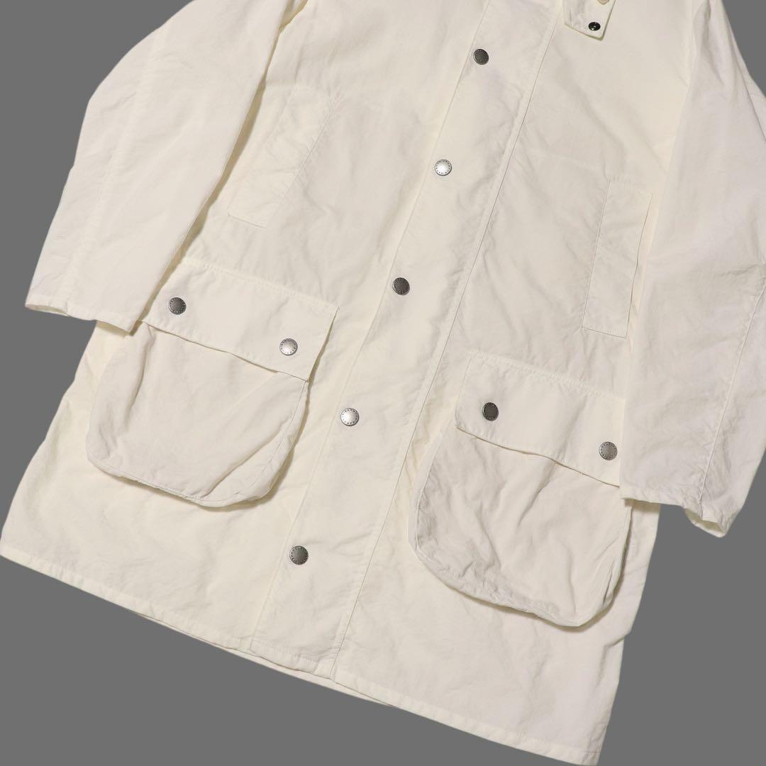 M★Barbour★ビューフォート ジャケット★ノンワックス★ノンオイル★白