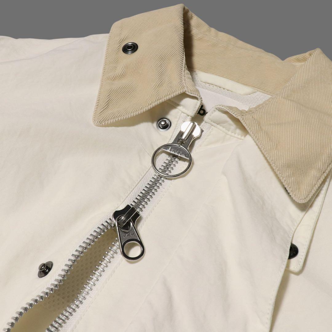 M★Barbour★ビューフォート ジャケット★ノンワックス★ノンオイル★白