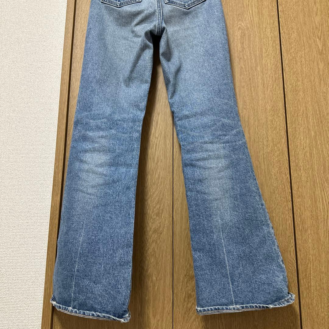 マウジー moussy mvs flare denim 22インチ、ブルー