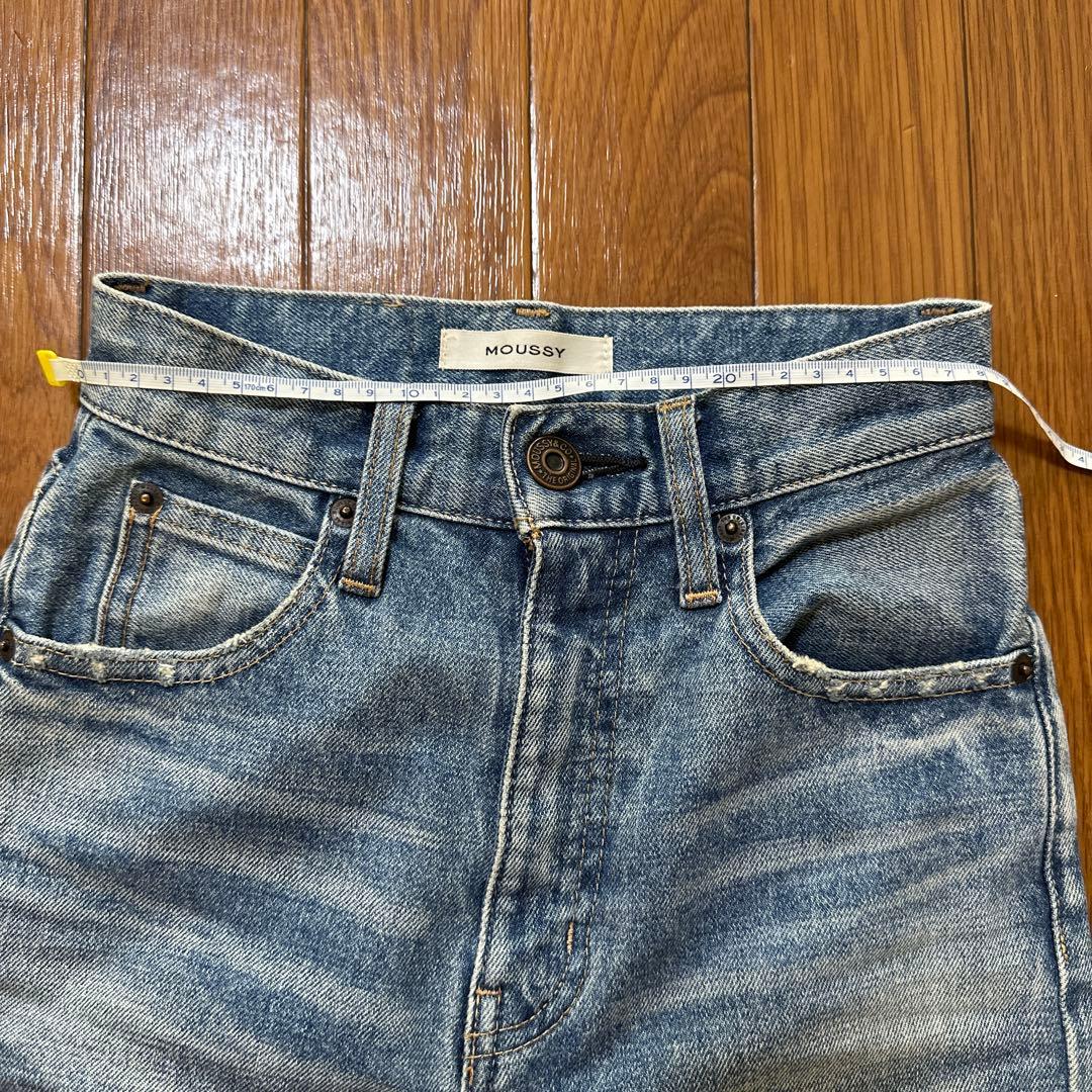 マウジー moussy mvs flare denim 22インチ、ブルー
