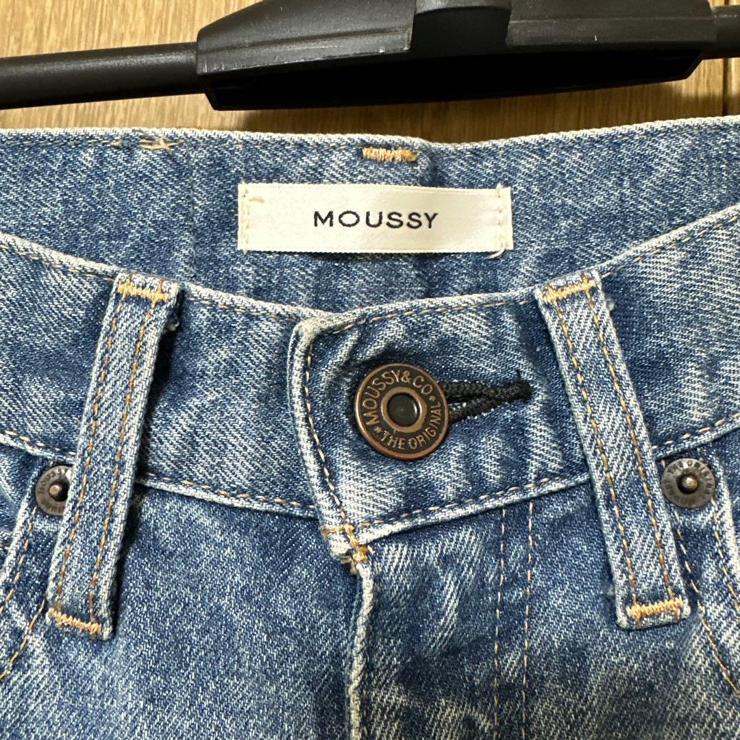 マウジー moussy mvs flare denim 22インチ、ブルー