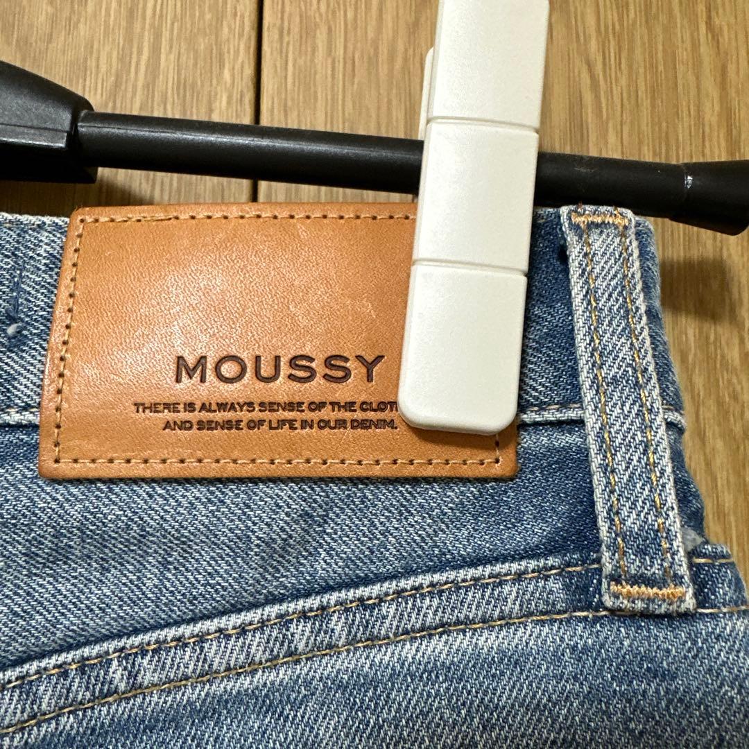 マウジー moussy mvs flare denim 22インチ、ブルー