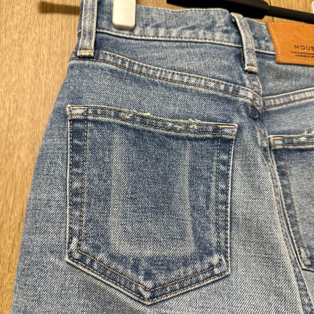 マウジー moussy mvs flare denim 22インチ、ブルー