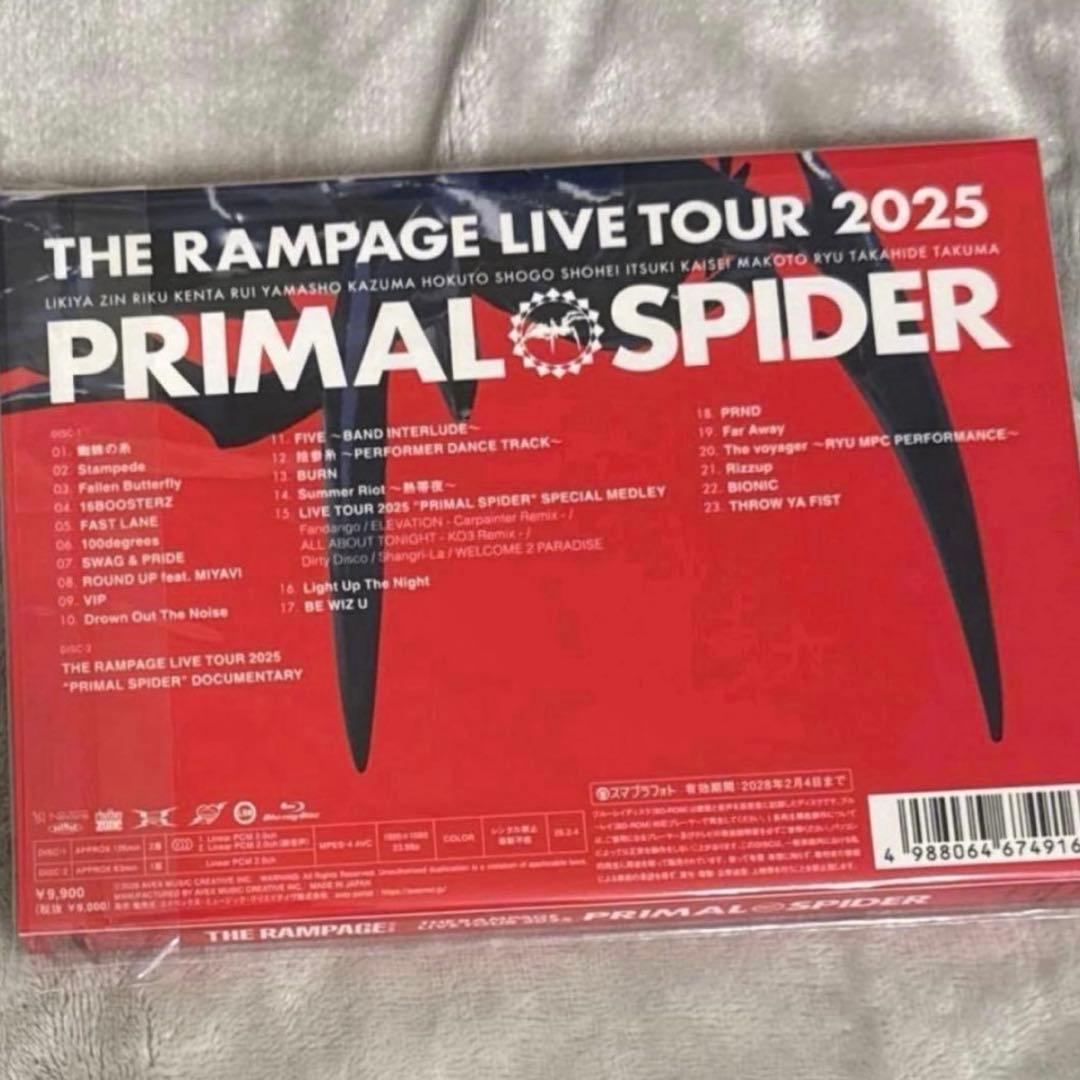 PRIMAL SPIDER Blu-ray THE RAMPAGE ランペ