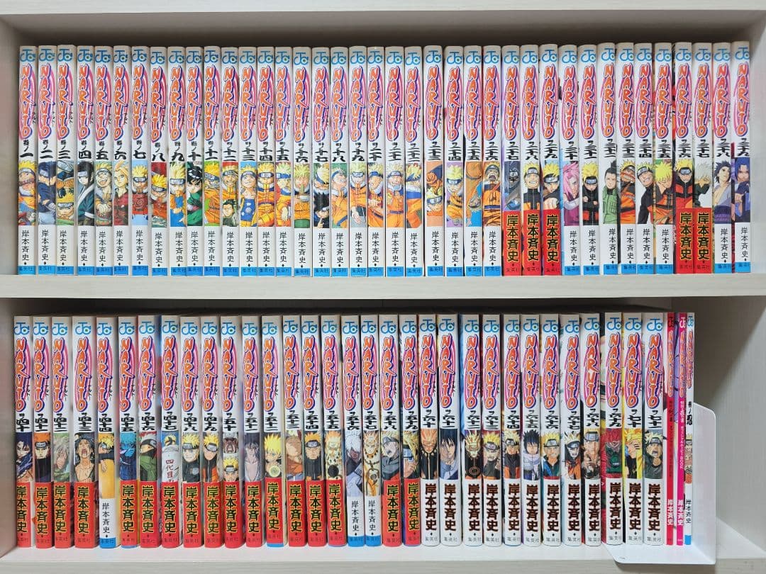 NARUTO 全72巻[完]+関連本3冊+限定ブックカバー付き N01