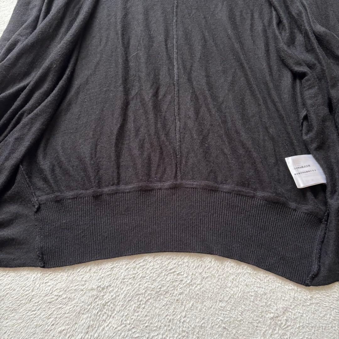 希少 CHANEL シャネル 06P カシミヤ混 薄手カーディガン 38 黒
