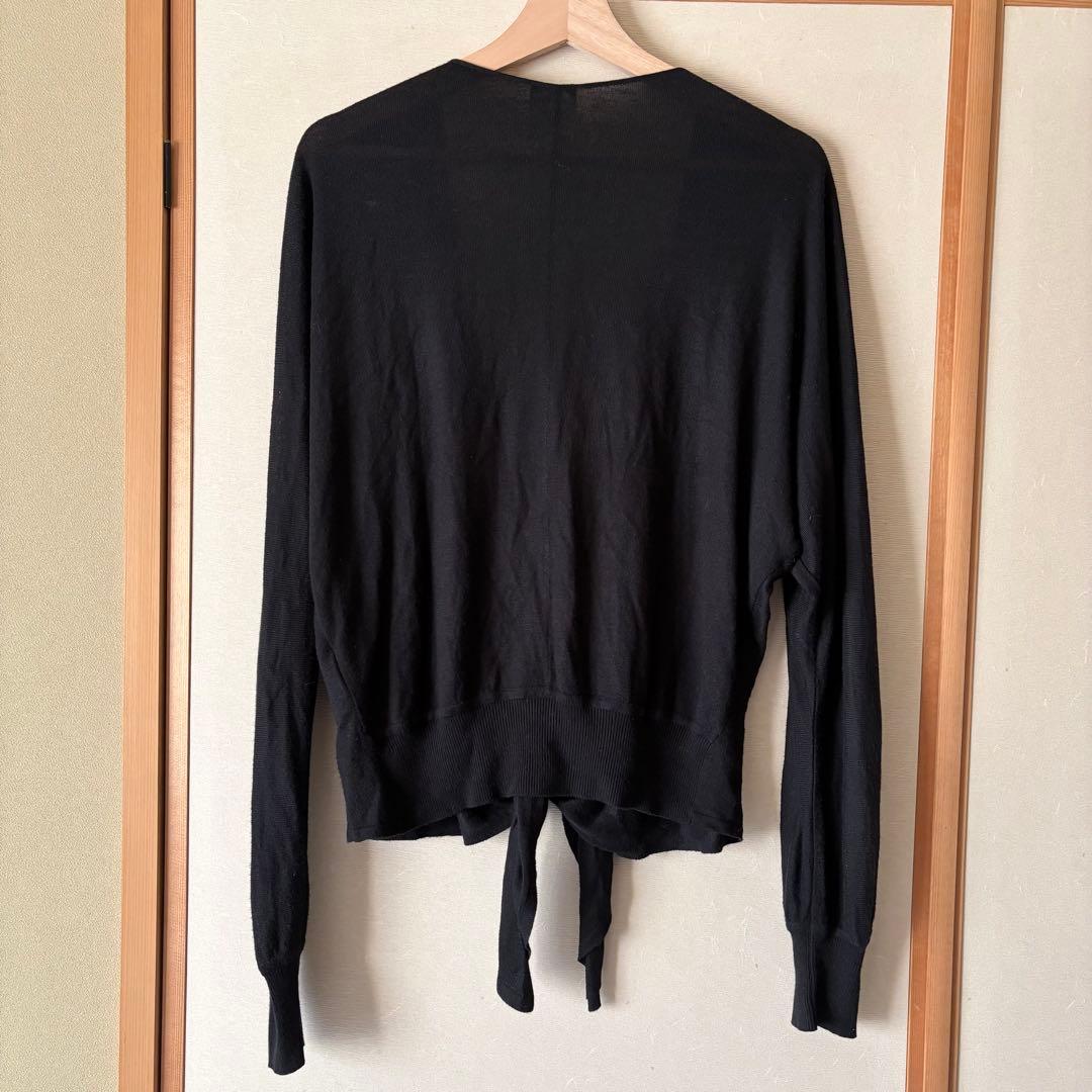 希少 CHANEL シャネル 06P カシミヤ混 薄手カーディガン 38 黒
