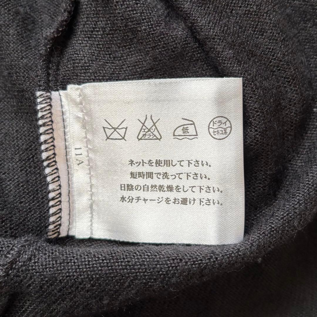 希少 CHANEL シャネル 06P カシミヤ混 薄手カーディガン 38 黒