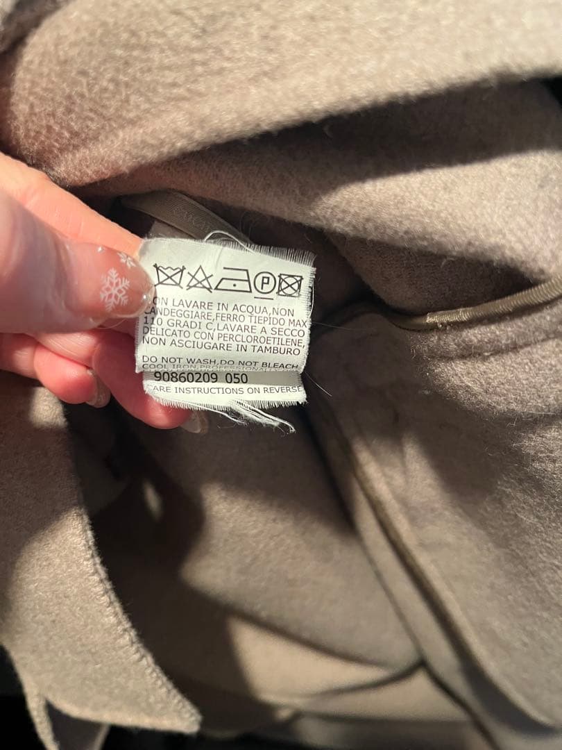 MaxMara ベージュ ダブルフェイスコート