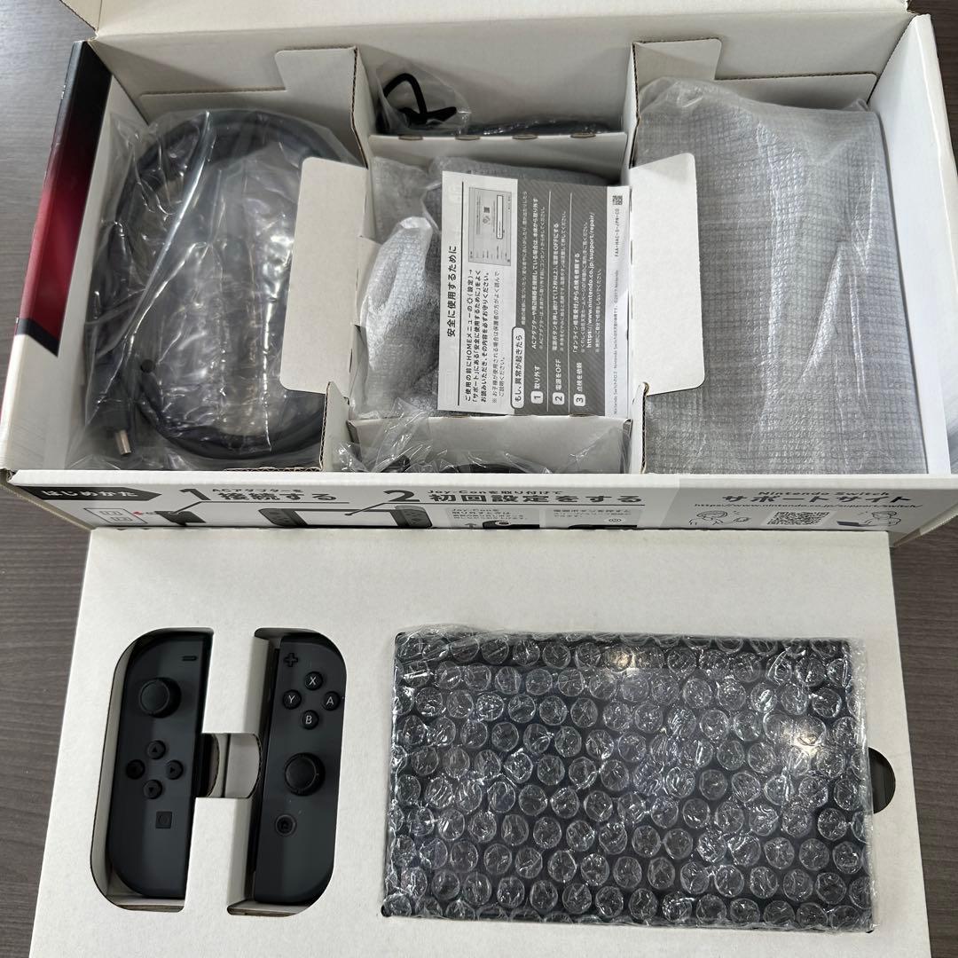 【画面美品】Nintendo Switch グレー 動作確認済 付属品完備