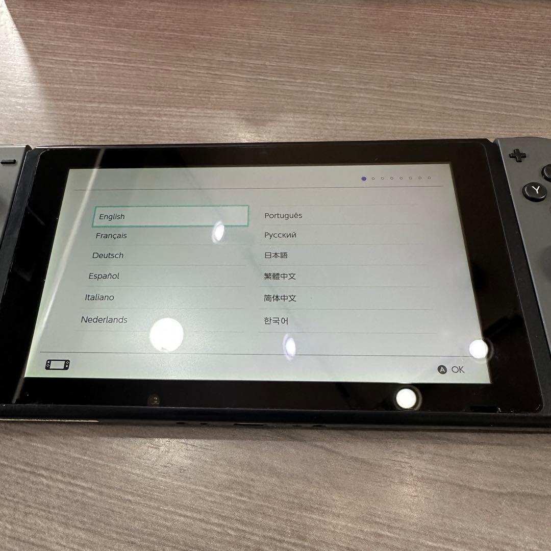 【画面美品】Nintendo Switch グレー 動作確認済 付属品完備
