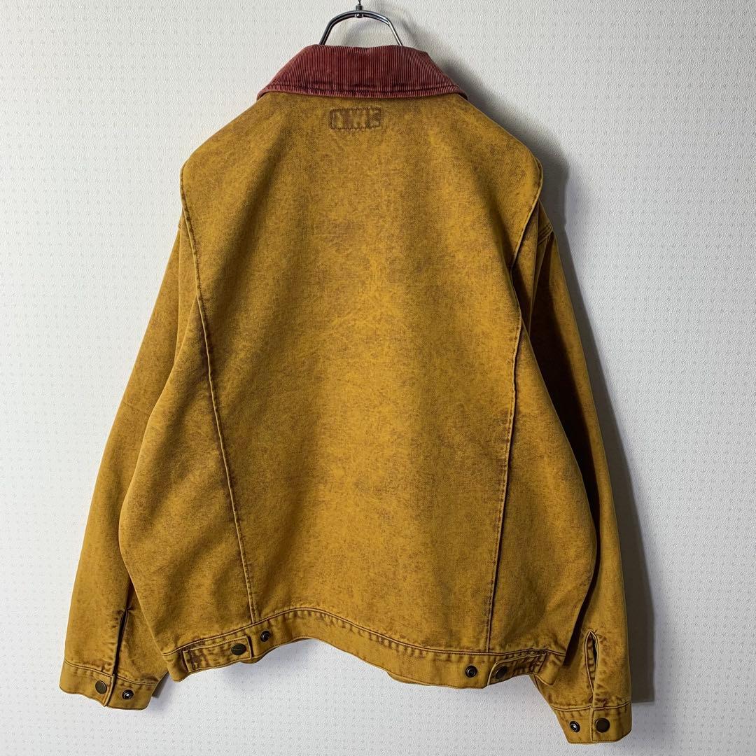美品 ディッキーズ エクストララージ ワークジャケット L 刺繍ロゴ コラボ