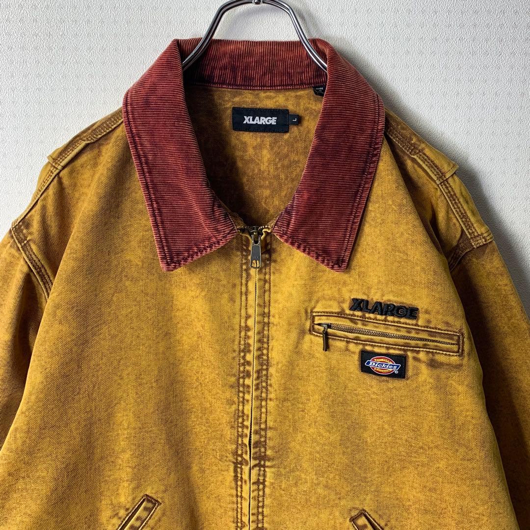 美品 ディッキーズ エクストララージ ワークジャケット L 刺繍ロゴ コラボ