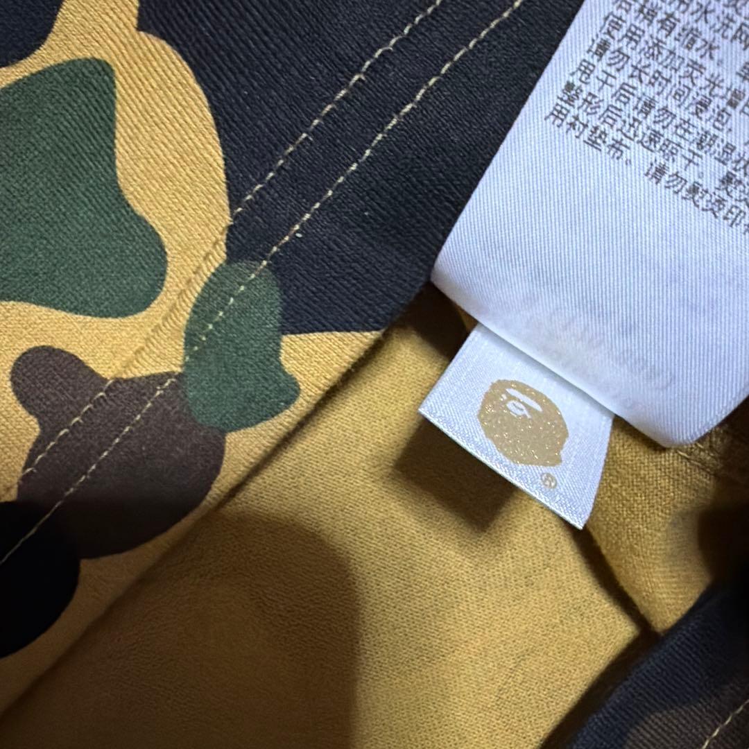 APE BAPE 1st Camo College Logo tシャツ M