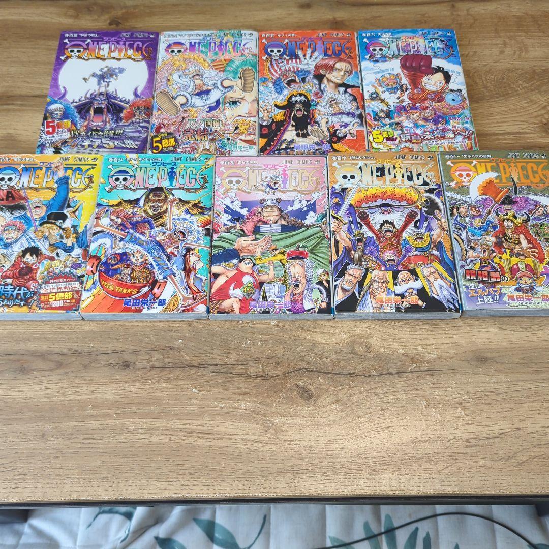 ONE PIECE 79〜111巻全巻初版帯、冊子多数33冊セット