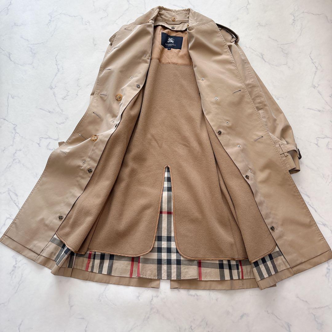 美品✨バーバリー ロンドン ハニーベージュ ギャバジン トレンチコート ライナー