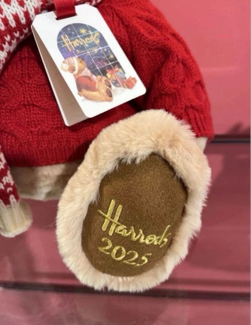 ハロッズ テディベア 2025年 クリスマスベア くまさん ぬいぐるみ