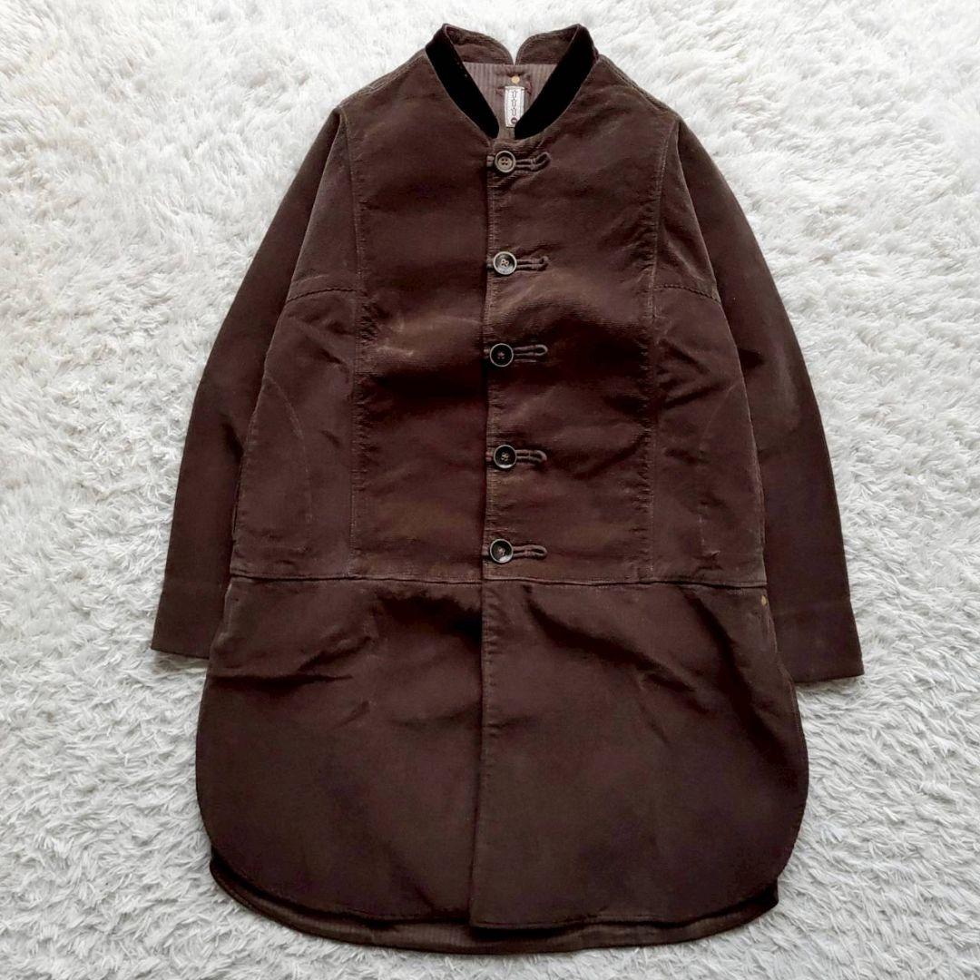 hihihi ひひひ 初期 コーデュロイ スタンドカラー ロング丈 ジャケット