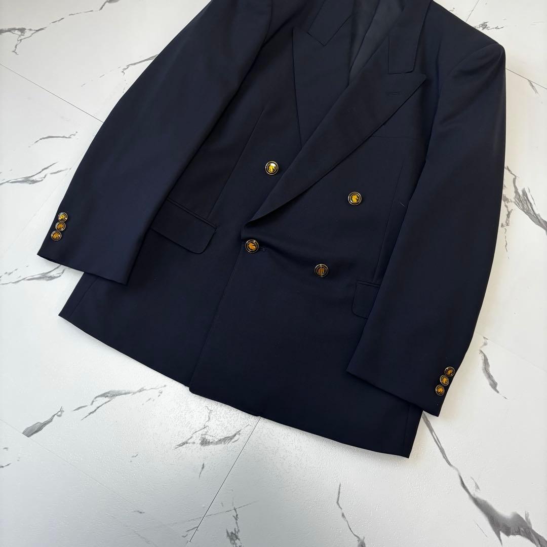 pierre cardin✨ダブルブレスト　セットアップ紺ブレ　デザインボタン