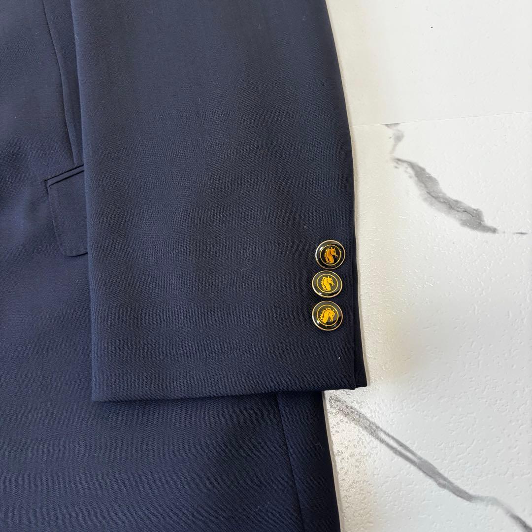 pierre cardin✨ダブルブレスト　セットアップ紺ブレ　デザインボタン
