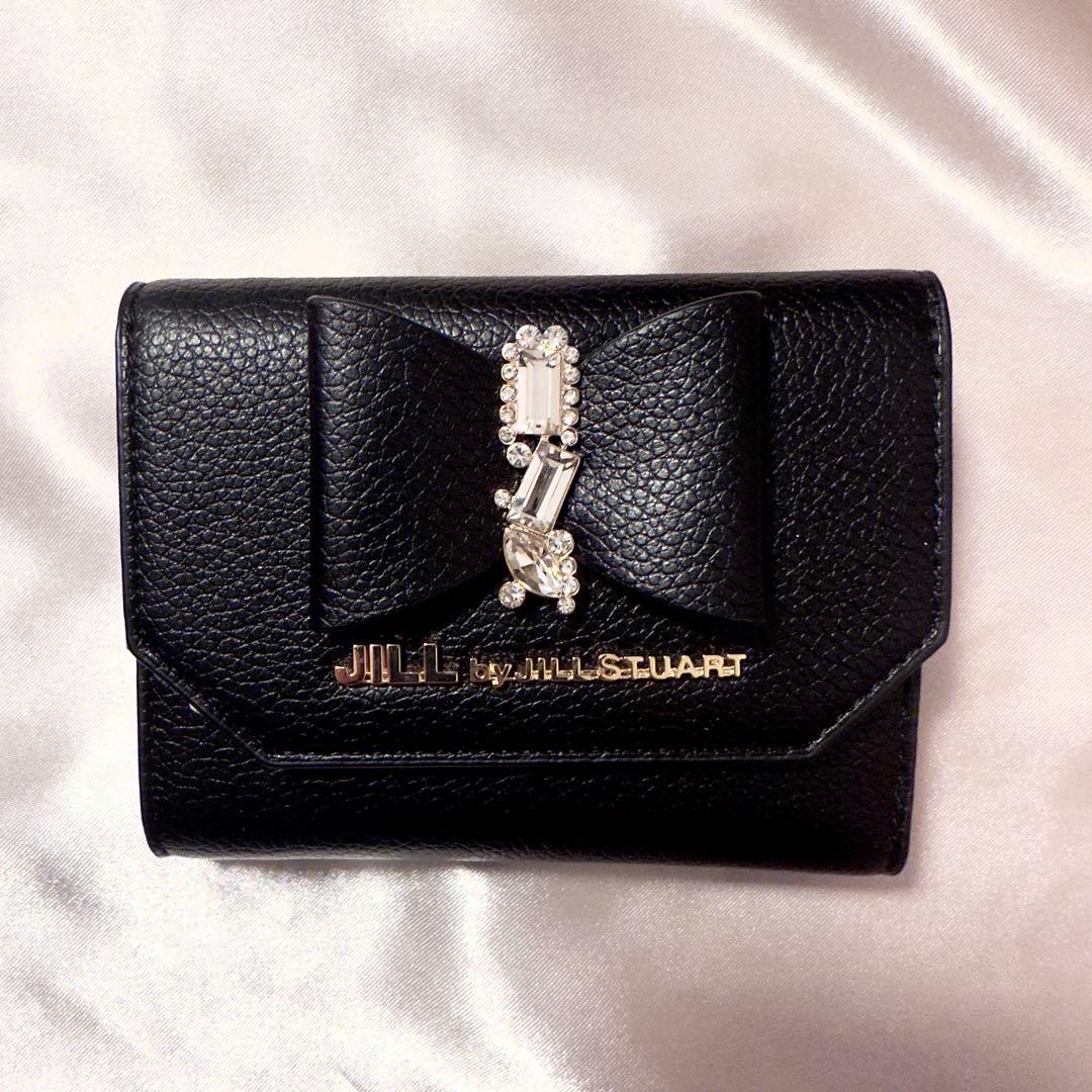 JILL BY JILLSTUART リボンビジューウォレット 財布 ブラック
