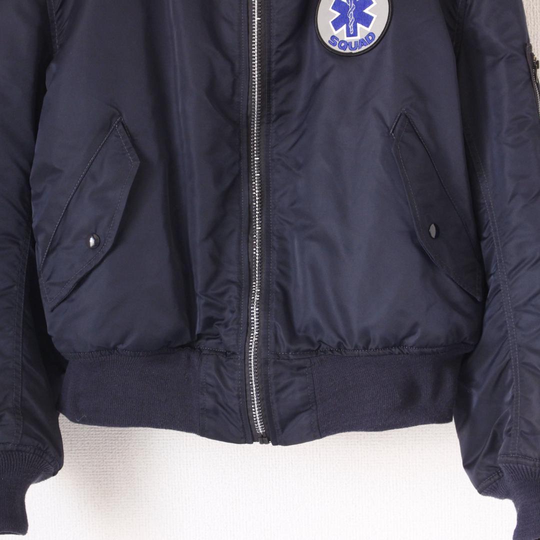 ALPHA INDUSTRIES USA MA-1 XL ネイビー ワッペン