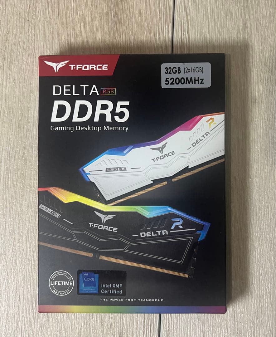 【新品未開封】Team RGB(発光型) DDR5 32GB 5200MHz