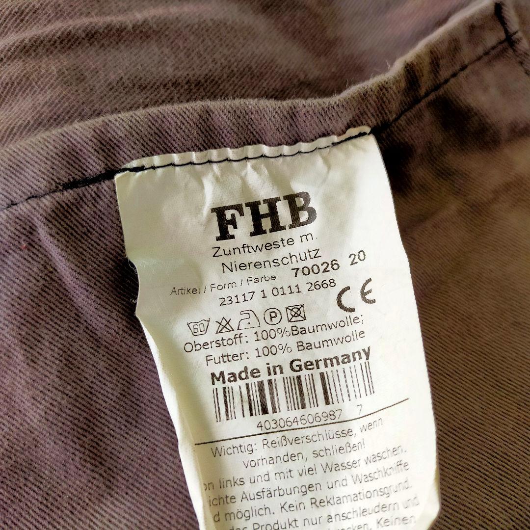 古着　fhb　ロガーベスト　ギャルソンベスト　モールスキン　80s~　ドイツ製